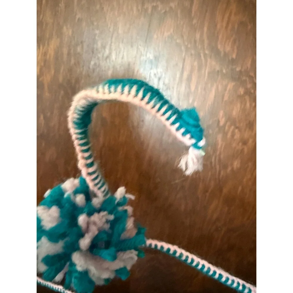Vintage Crochet Hangers Set of 4 with Embellishments